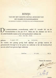 Handenarbeidakte 1958